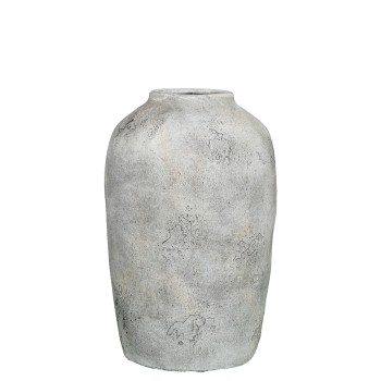 Rustic Grey Ceramic Vase Ø21x32cm