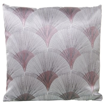 Cojín 43x43cm Poliéster Rosac/cremallera 43x43cm