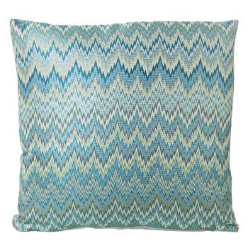 Blue Polyester Pillow With Zip - 43x43cm- 43x43cm