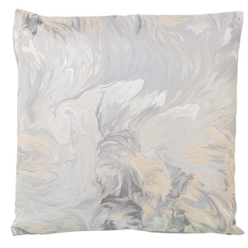 Cojín 43x43cm Poliéster Grisc/cremallera 43x43cm