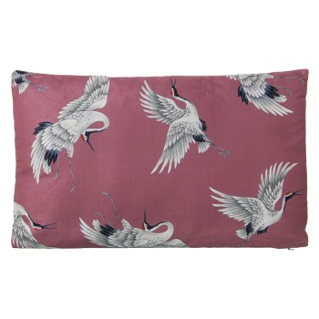 Cojín 50x30 Terciopelo Rosa Garzas C/cremallera 50x30cm, C/impresión Digital