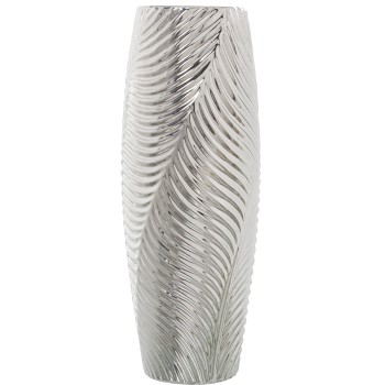 Silver Ceramic Vase- Ø15x40cm