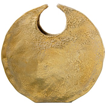 Jarrón Aluminio 35cm Oro 36x7x35cm