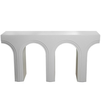 Mesa Entrada Madera Blanco 160x40x80cm