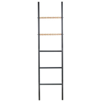 Escalera Decorativa Metal Negro/ Madera 43x3x163cm