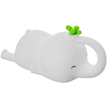 Luz Nocturna Led Elefante Soporte Móvil Alimentacion Usb 18x9x9cm, Abs+silicona