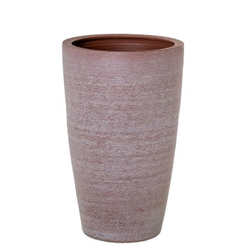 Macetero Cerámica 60cm Color Terracota Ø36x60cm Boca:ø30cm Base:ø20c