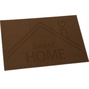 Polyester With Pvc Back Part Doormat Sweet Home- 60x40x1cm