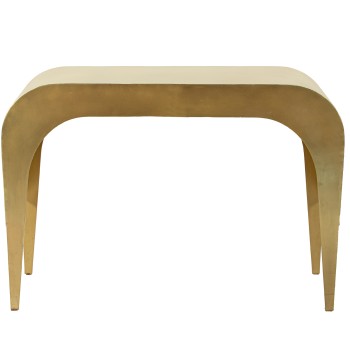 Mesa Entrada Metal Dorado 107x30x76cm