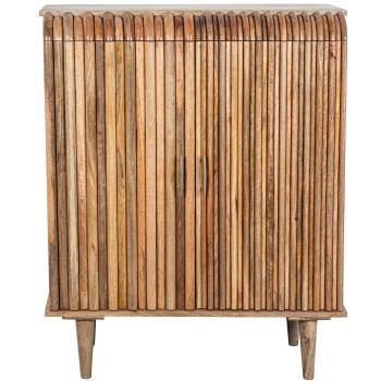 Mueble Entrada Madera Mango 2 Puertas 91x42x112cm