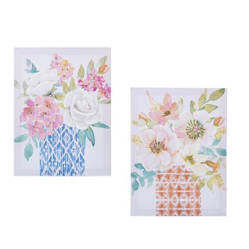 Cuadro Lienzo 30x40cm Flores Surtido 30x3x40cm