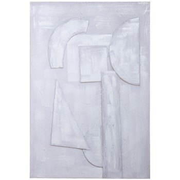 Cuadro Lienzo 80x120cm 40% Pintado Mano Abstracto 80x120x3cm