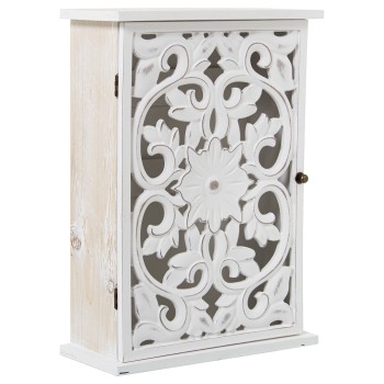 Caja Llaves Madera Calada Para Colgar 24x10x33cm