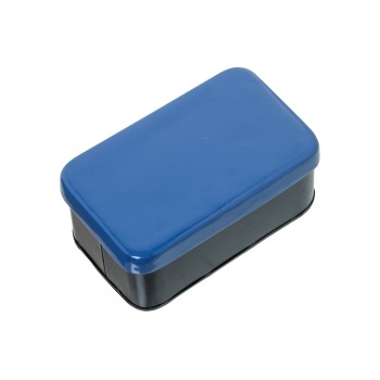 Blue Metal Enamelled Box_14x9x6,5cm