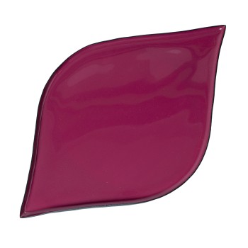 Bandeja Metal Esmaltado Rosa Oscuro 26x17x1cm