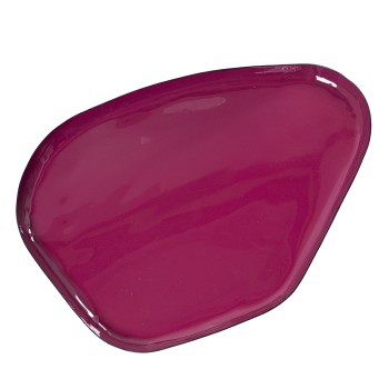 Bandeja Metal Esmaltado Rosa Oscuro 31x23x2cm