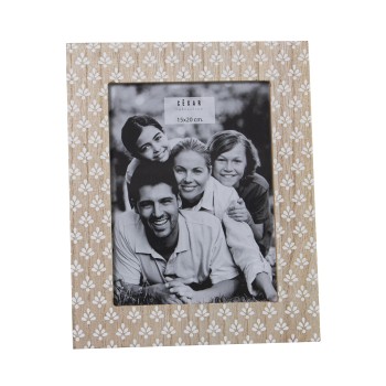 Wooden Photo Frame - 15x20cm Ext:22x27x1,2cm, Dm