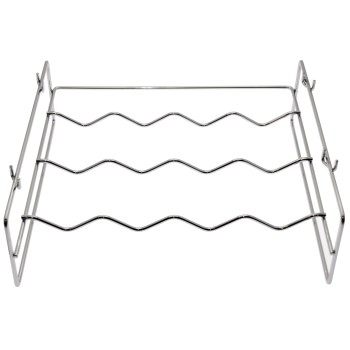 Botellero Cromado Apilable 36x33x11cm, Para 4 Botellas