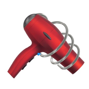 Soporte Secador De Pelo Cromado 12x16x16cm