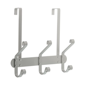 Percha Puerta Cromada 3 Ganchos 24,5x9x25,5cm