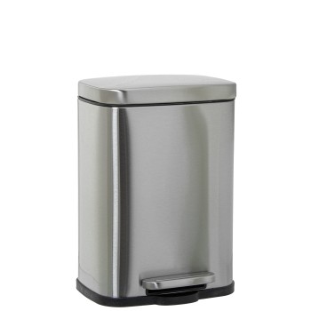 Stainless Steel Litter Bin 5l. C/pedal Steel Matt _21x18,5x30cm