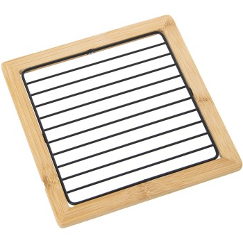 Safety Cover Black Metal C/wooden Frame 18x18x1,5cm, Grid:15x15cm
