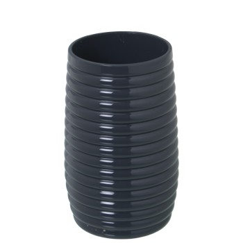 Vaso Cepillos De Dientes Baño Acrilico Gris Ø7x12cm