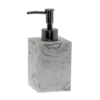 Dosificador Baño Acrílico Acabado Mármol 7x7x16,5cm