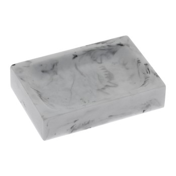 Jabonera Baño Acrílica Acabado Mármol 11x7,5x2,5cm