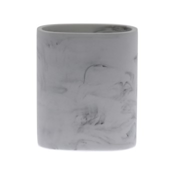 Vaso Baño Acrílico Acabado Mármol 8x6x10cm